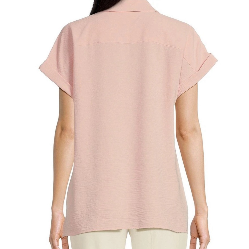 Calvin Klein Short Cuffed Sleeve Top - Picture 5 of 6